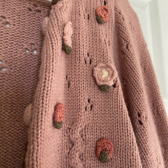 LaceMade Floral Knitted Cardigan - Picture 8 of 9